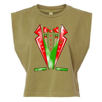 Christmas Tux Tuxedo Garment-Dyed Women's Muscle Tee