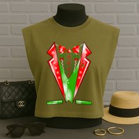 Christmas Tux Tuxedo Garment-Dyed Women's Muscle Tee