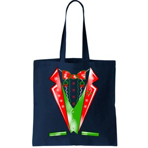 Christmas Tux Tuxedo Tote Bag