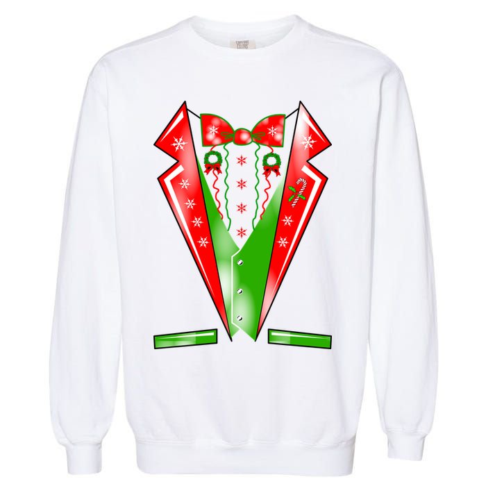 Christmas Tux Tuxedo Garment-Dyed Sweatshirt