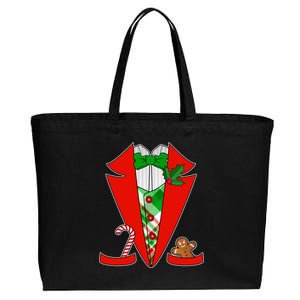 Christmas Tuxedo Costume Top Cotton Canvas Jumbo Tote