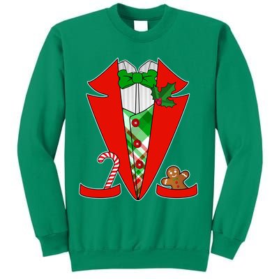 Christmas Tuxedo Costume Top Sweatshirt