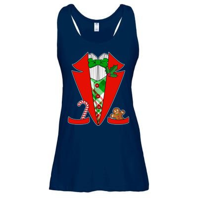 Christmas Tuxedo Costume Top Ladies Essential Flowy Tank