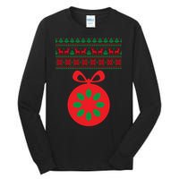 Christmas Ugly Sweater Pregnancy Ornament  Tall Long Sleeve T-Shirt