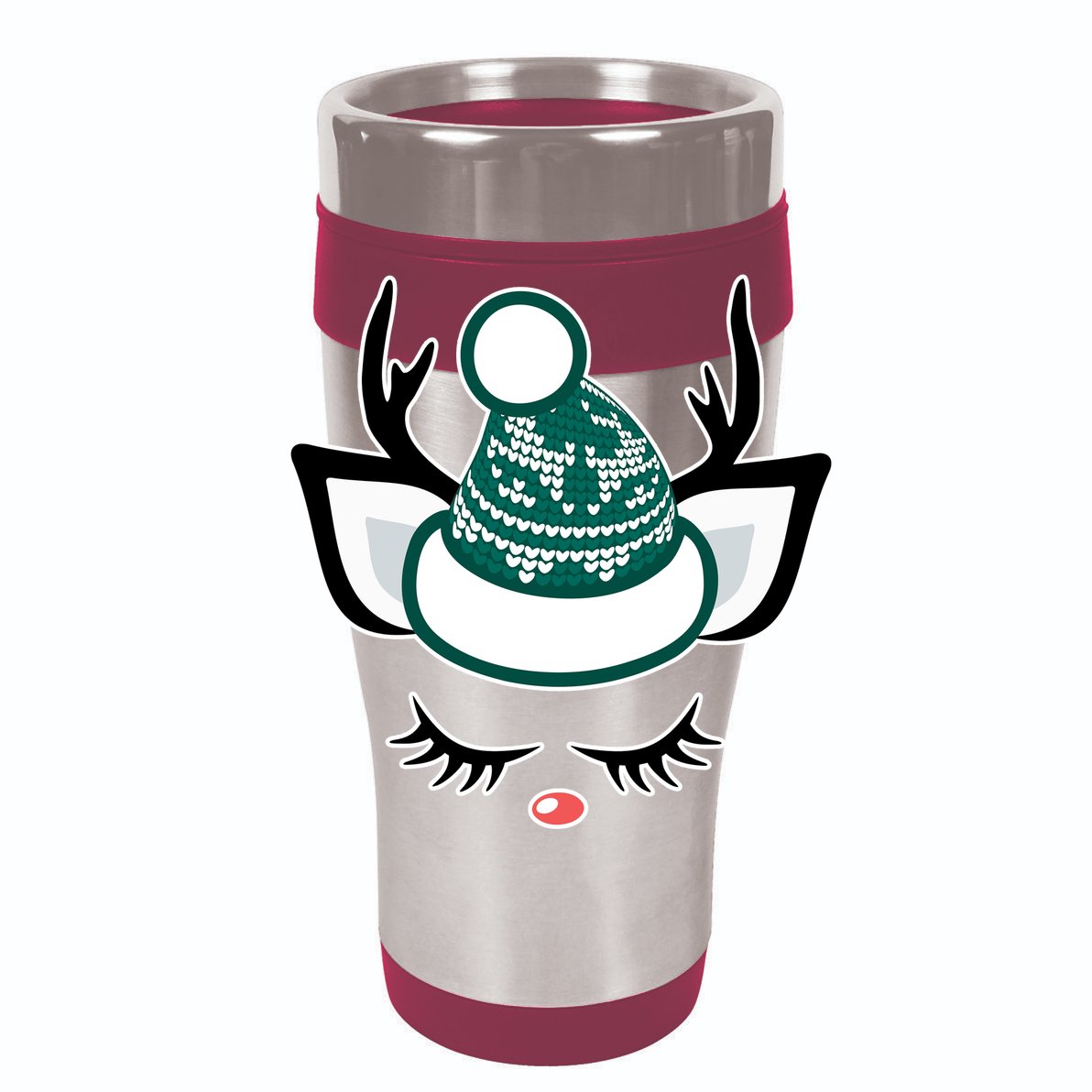 Christmas Unicorn Reindeer Golf Towel