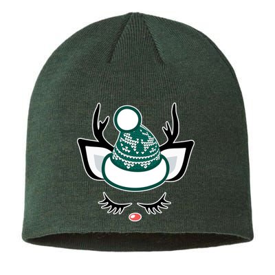 Christmas Unicorn Reindeer Sustainable Beanie