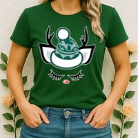 Christmas Unicorn Reindeer Womens T-Shirt