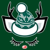 Christmas Unicorn Reindeer Womens T-Shirt
