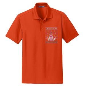 Christmas Unicorn Ugly Sweater Dry Zone Grid Polo