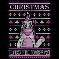 Christmas Unicorn Ugly Sweater Bucket Hat