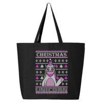 Christmas Unicorn Ugly Sweater 25L Jumbo Tote
