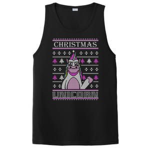 Christmas Unicorn Ugly Sweater PosiCharge Competitor Tank