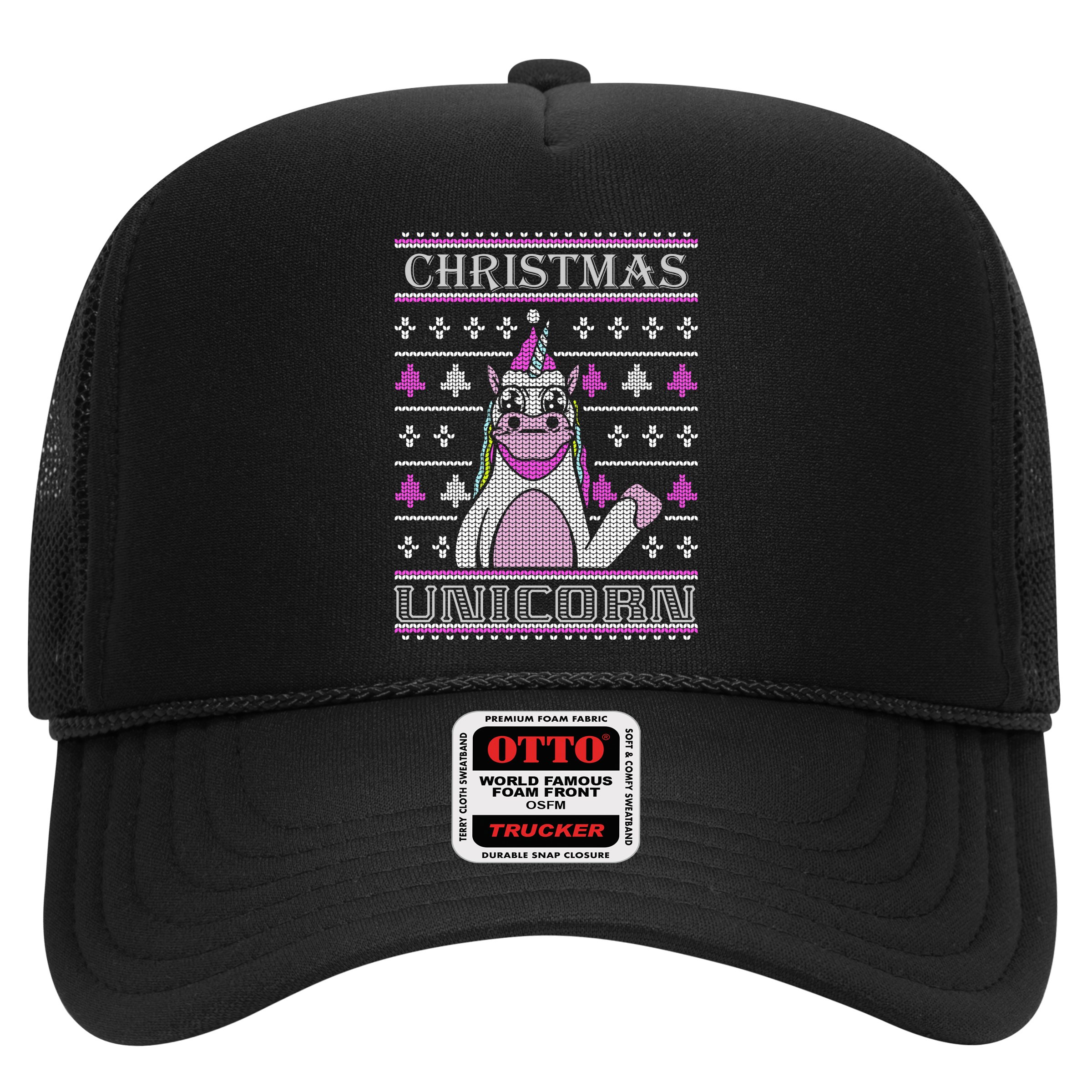Christmas Unicorn Ugly Sweater Hat