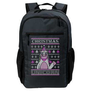 Christmas Unicorn Ugly Sweater Daily Commute Backpack