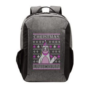 Christmas Unicorn Ugly Sweater Vector Backpack