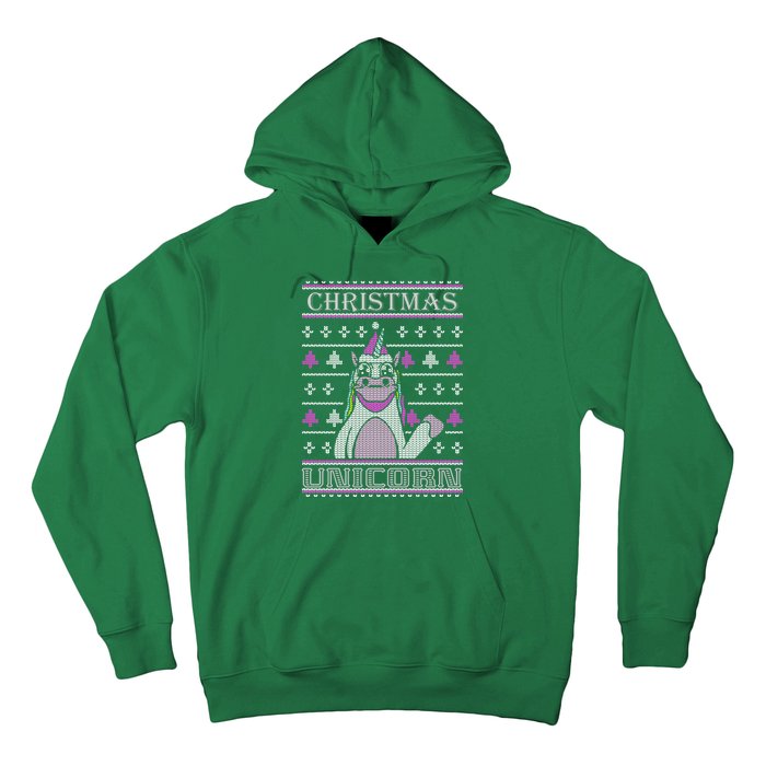 Christmas Unicorn Ugly Sweater Hoodie