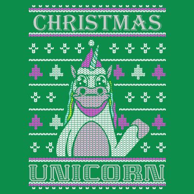 Christmas Unicorn Ugly Sweater T-Shirt