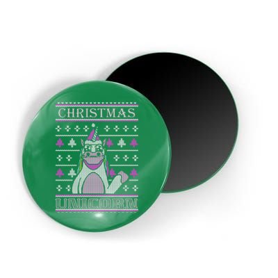 Christmas Unicorn Ugly Sweater Magnet