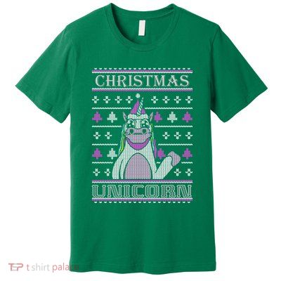 Christmas Unicorn Ugly Sweater Premium T-Shirt
