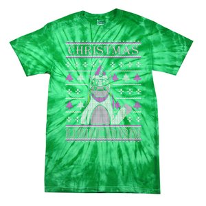 Christmas Unicorn Ugly Sweater Tie-Dye T-Shirt