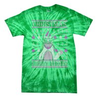 Christmas Unicorn Ugly Sweater Tie-Dye T-Shirt