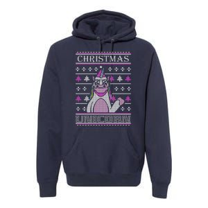 Christmas Unicorn Ugly Sweater Premium Hoodie