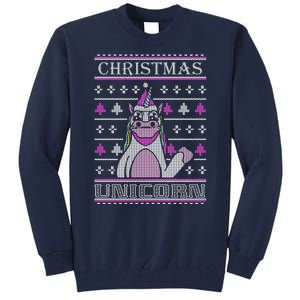 Christmas Unicorn Ugly Sweater Tall Sweatshirt