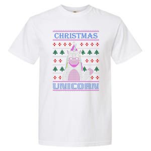 Christmas Unicorn Ugly Sweater Garment-Dyed Heavyweight T-Shirt