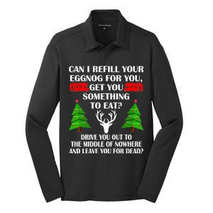 Christmas Vacation Quote Left For Dead Silk Touch Performance Long Sleeve Polo