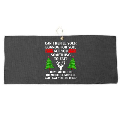 Christmas Vacation Quote Left For Dead Large Microfiber Waffle Golf Towel