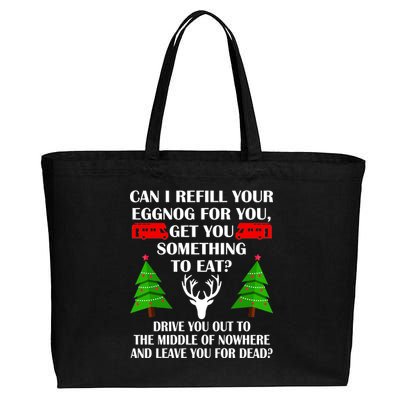 Christmas Vacation Quote Left For Dead Cotton Canvas Jumbo Tote