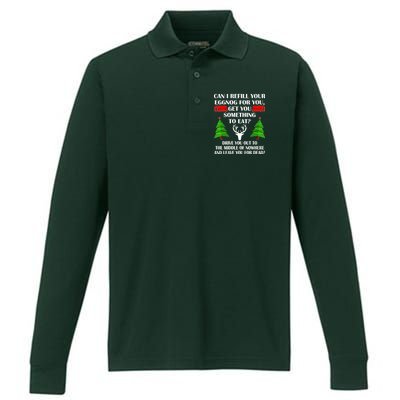 Christmas Vacation Quote Left For Dead Performance Long Sleeve Polo