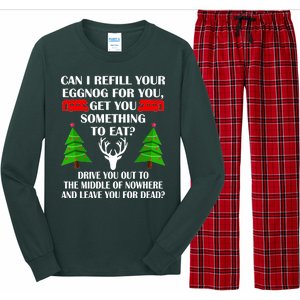 Christmas Vacation Quote Left For Dead Long Sleeve Pajama Set