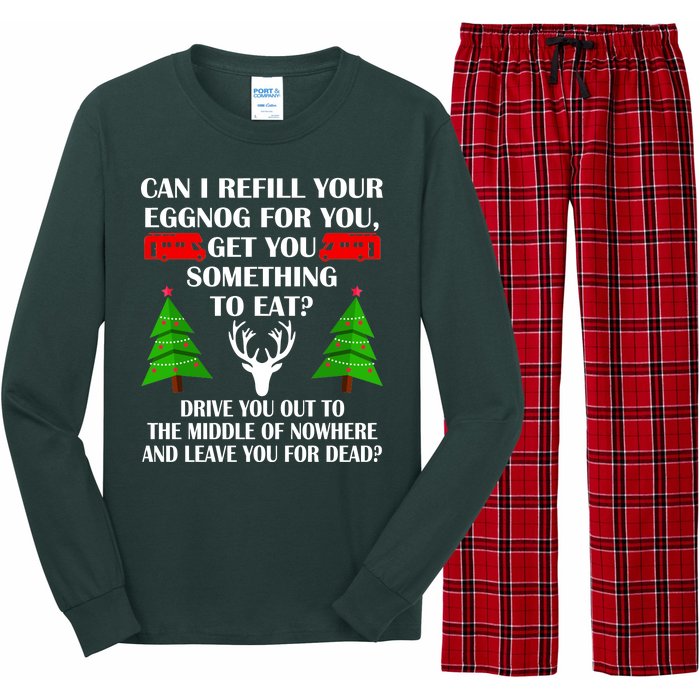 Christmas Vacation Quote Left For Dead Long Sleeve Pajama Set