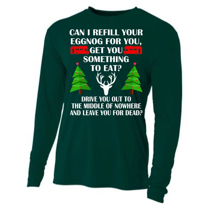 Christmas Vacation Quote Left For Dead Cooling Performance Long Sleeve Crew