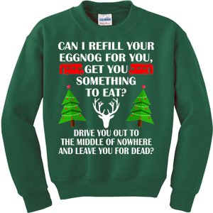 Christmas Vacation Quote Left For Dead Kids Sweatshirt