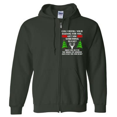 Christmas Vacation Quote Left For Dead Full Zip Hoodie