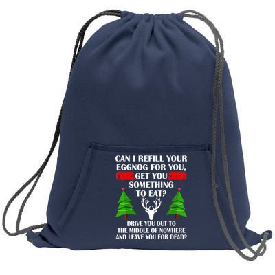 Christmas Vacation Quote Left For Dead Sweatshirt Cinch Pack Bag