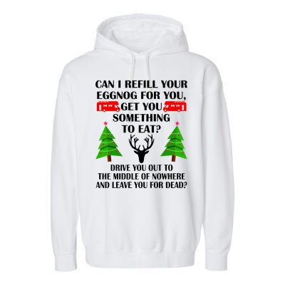 Christmas Vacation Quote Left For Dead Garment-Dyed Fleece Hoodie