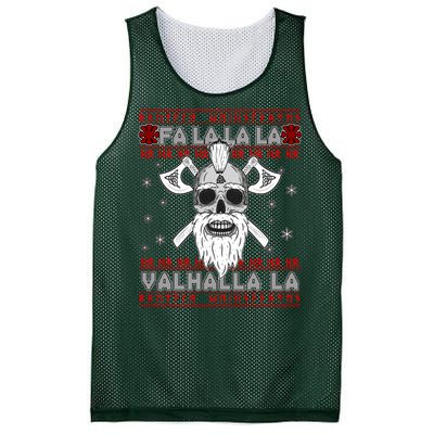 Christmas Valhalla Viking Valknut Skull Ugly Sweater Mesh Reversible Basketball Jersey Tank