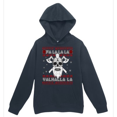 Christmas Valhalla Viking Valknut Skull Ugly Sweater Urban Pullover Hoodie