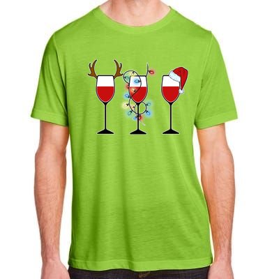 Christmas Wine Party Adult ChromaSoft Performance T-Shirt