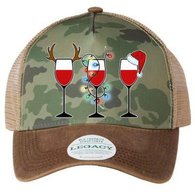 Christmas Wine Party Legacy Tie Dye Trucker Hat
