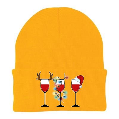 Christmas Wine Party Knit Cap Winter Beanie