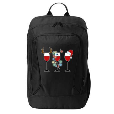 Christmas Wine Party City Backpack