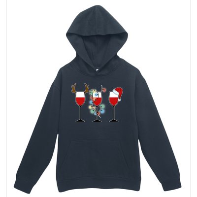 Christmas Wine Party Urban Pullover Hoodie