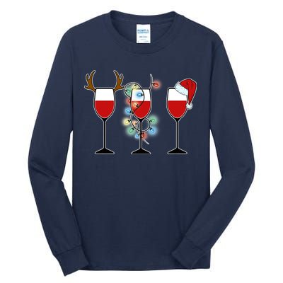 Christmas Wine Party Tall Long Sleeve T-Shirt