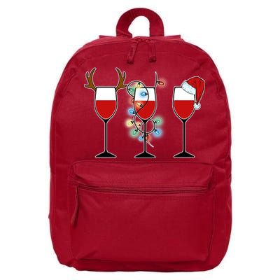 Christmas Wine Party 16 in Basic Backpack