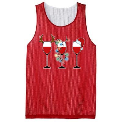 Christmas Wine Party Mesh Reversible Basketball Jersey Tank