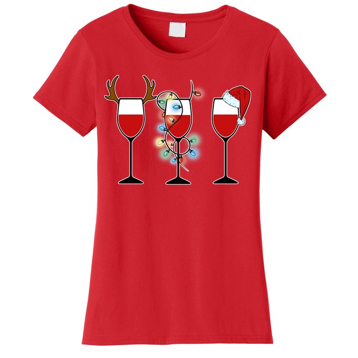 Christmas Wine Party Women's T-Shirt